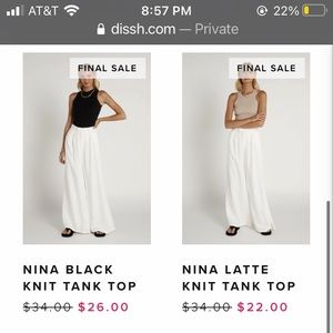 Two Dissh Nina tanks